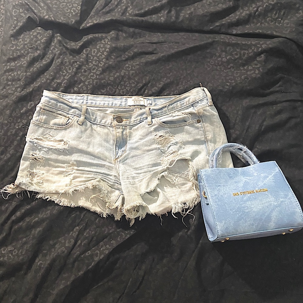 Distressed Abercrombie & Fitch shorts